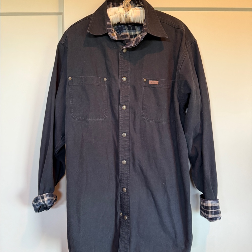 Carhartt Black Military Field Jacket Durable Workwear